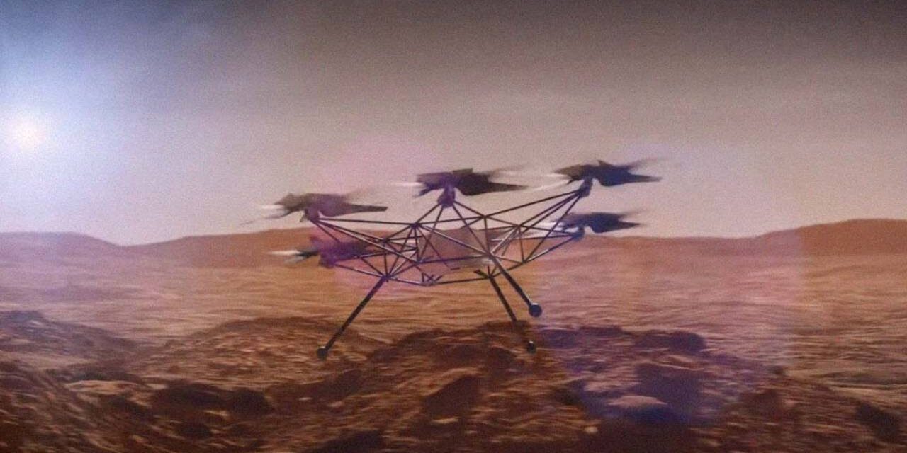 NASA Shows Off SUV-Sized “Mars Chopper” With Six Rotor Blades