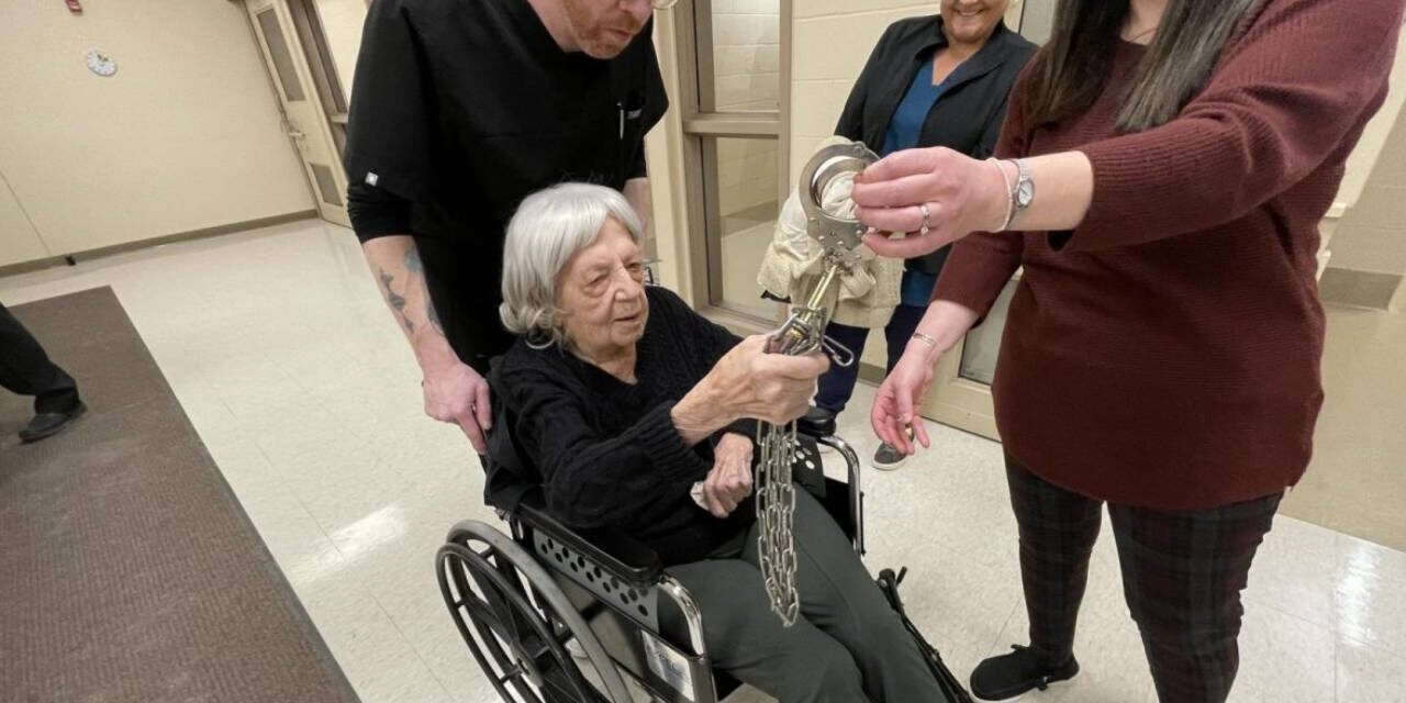 104-year-old woman celebrates birthday by going to jail