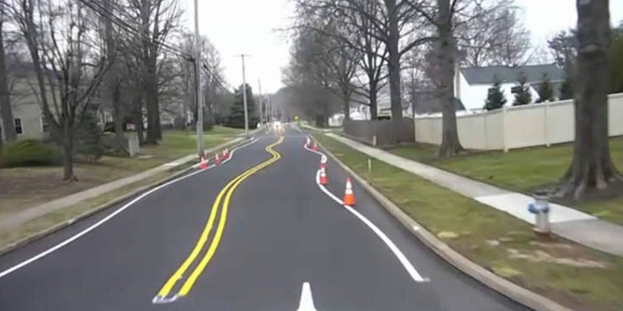 Town Introduces Wavy Traffic Lines to Slow Down Motorists