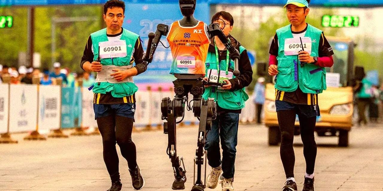 Watching These Humanoid Robots Try to Run a Half Marathon Is Hilarious and Bizarre