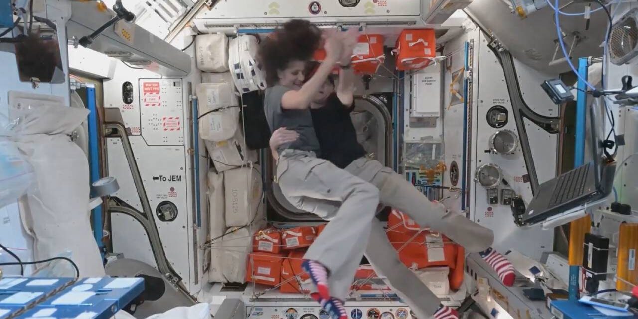 Two stepping on the moon: Watch astronauts dance in space