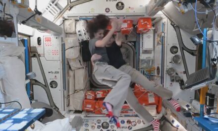 Two stepping on the moon: Watch astronauts dance in space