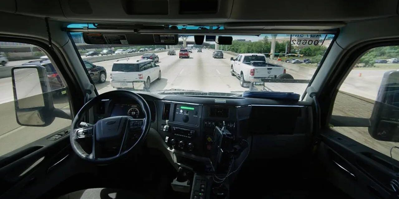 Trucking Company Deploys Self-Driving 18-Wheeler Where Human Employee Can Chill Out and Watch YouTube Videos in the Back as It Bombs Down the Highway