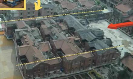 Chinese City Moves Entire Historic Neighborhood Using Hundreds of Hydraulic Legs