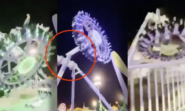 Horrifying Video Shows Amusement Park Ride Breaking Apart Mid-Ride