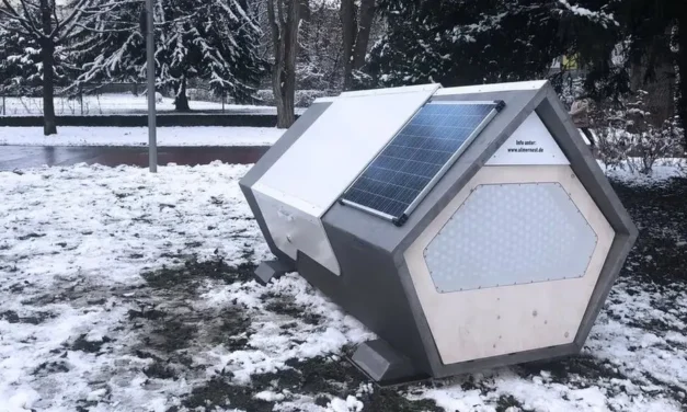 A German city has created sleep pods for the homeless