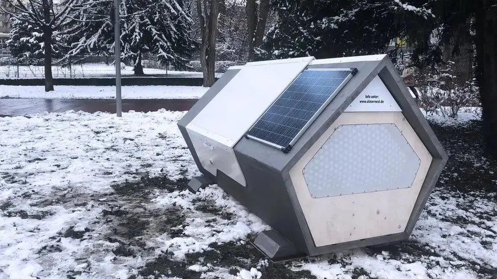 A German city has created sleep pods for the homeless