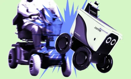 Delivery Robot Torments Disabled Man