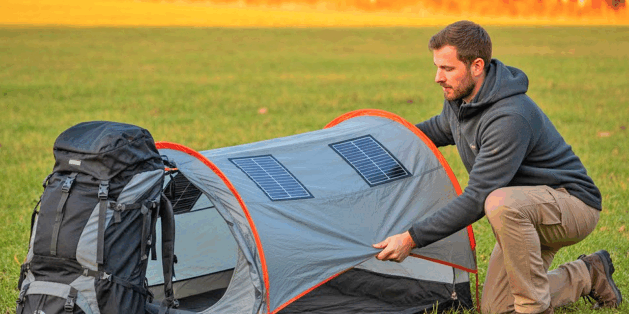 The Backpack Bed: A Backpack That Turns Into a Bed With Solar Panels