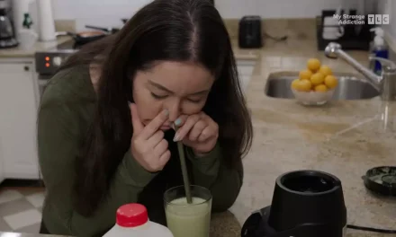 ‘Serial food snorter’ blends up all her meals and inhales them through her nose