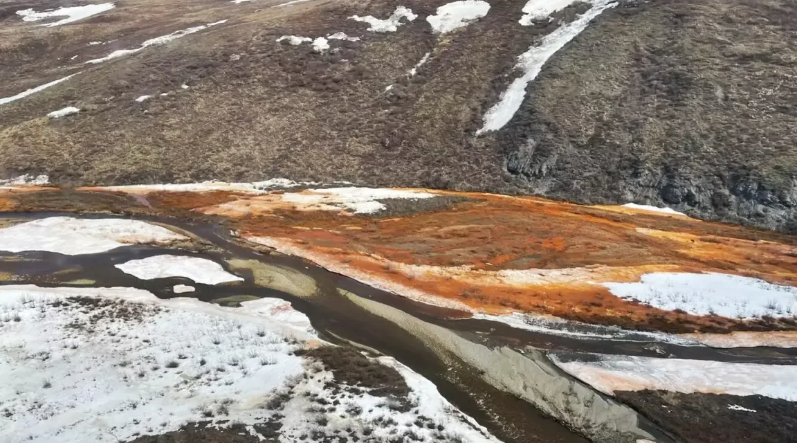 Rivers Turn Bright Orange in Alaska
