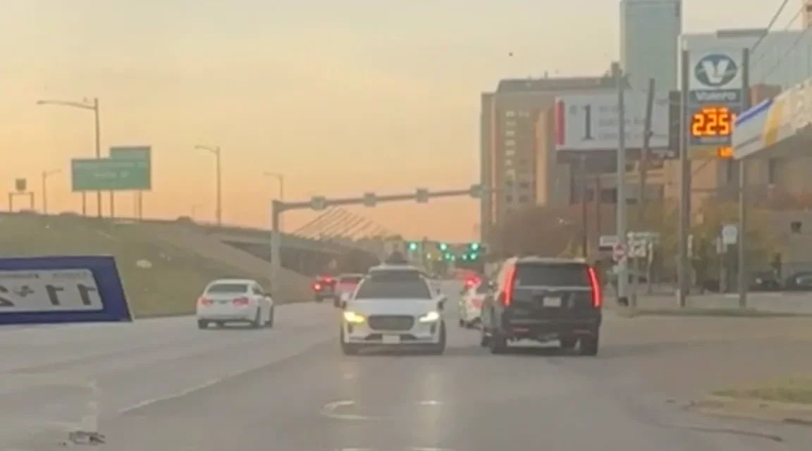 Waymo Spotted Driving Wrong Way Down Busy Street