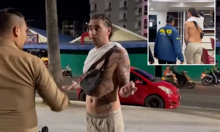 Brit tourist, 23, arrested over public sex act on Thailand beach after horrified onlookers called cops