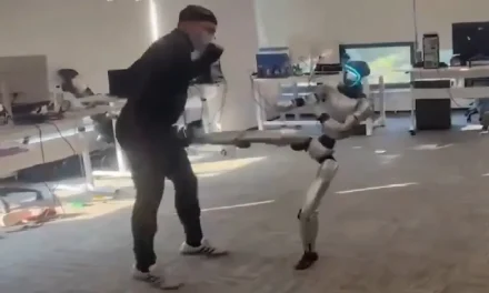 Man Operating Robot Accidentally Makes It Kick Him Directly in the Nutsack
