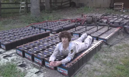 Man wires up 400 car batteries in ‘insane’ experiment to see what would happen