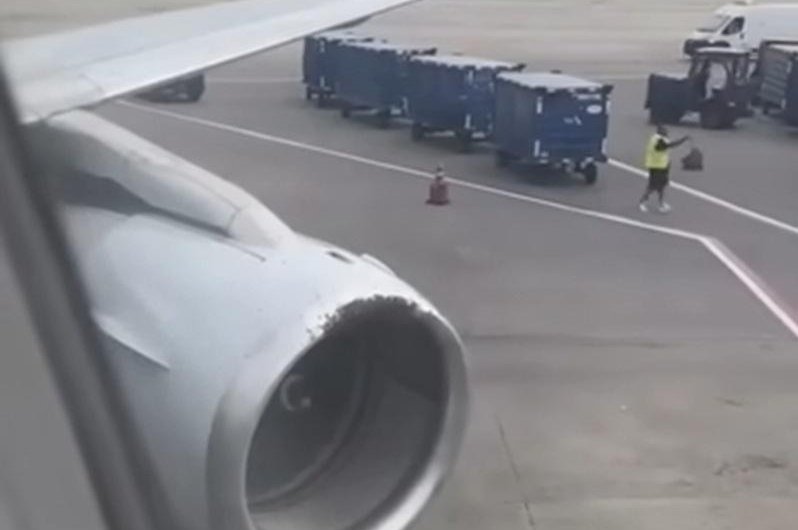 North Carolina flight delayed by bee swarm on turbine