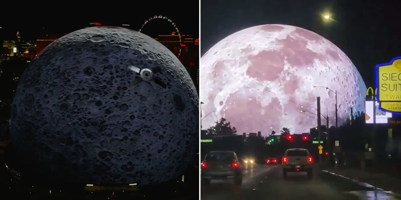 Las Vegas Sphere Turns Into Huge Moon to Celebrate NASA Mission