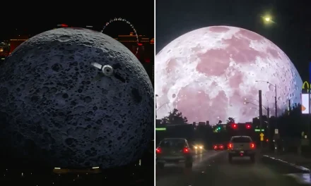 Las Vegas Sphere Turns Into Huge Moon to Celebrate NASA Mission