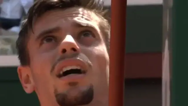 Moment tennis player Arthur Gea threatens to ‘sh*t on the court’ after altercation with umpire