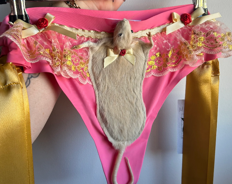 Australian Designer Sparks Controversy with Real Taxidermied Rats Sewn onto Underwear